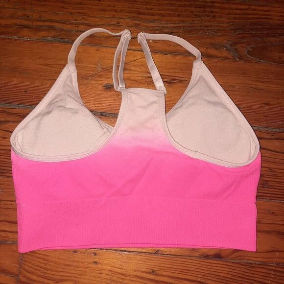 PINK Active PINK Ombre Seamless Lightly Lined Sports Bra Size S - Picture 2 of 3